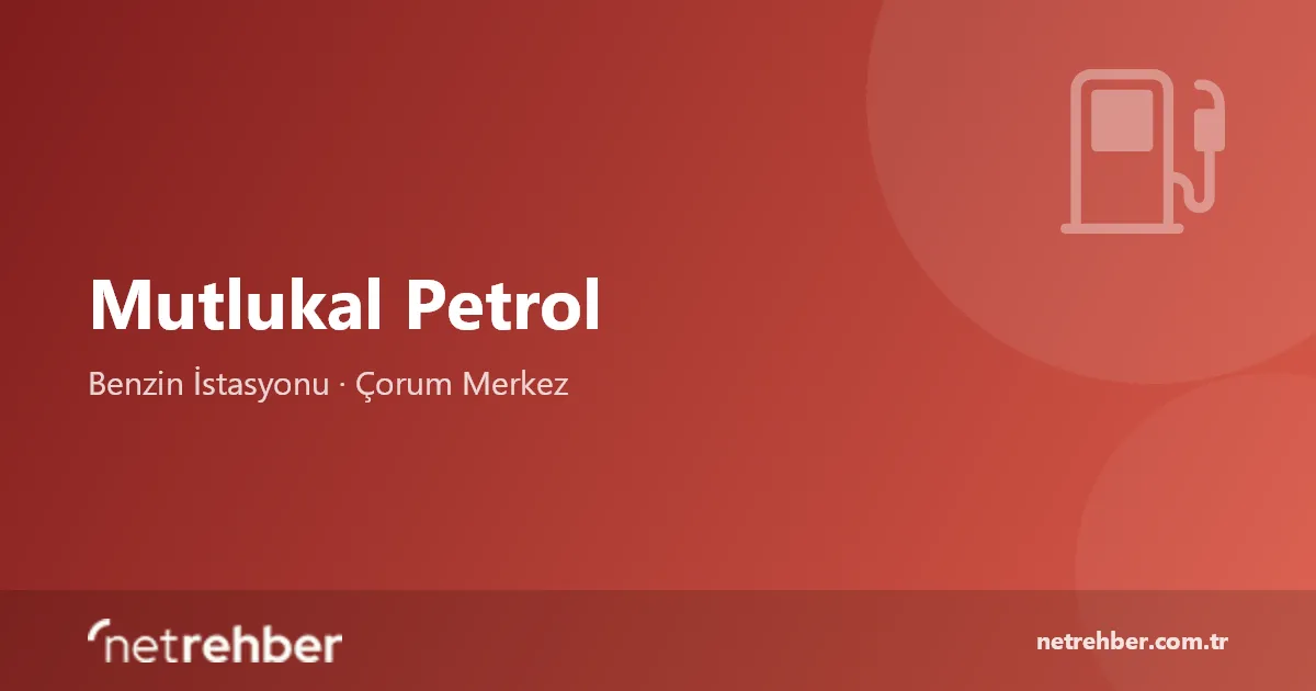 Mutlukal Petrol kapak görseli