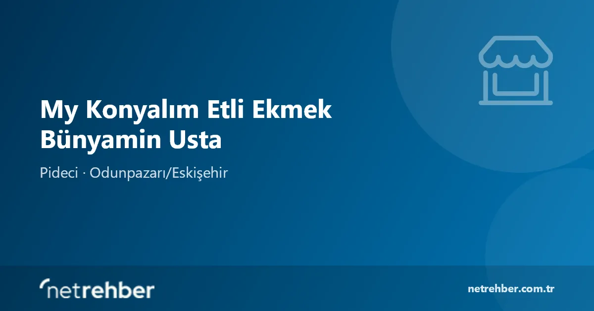 My Konyalım Etli Ekmek Bünyamin Usta kapak görseli