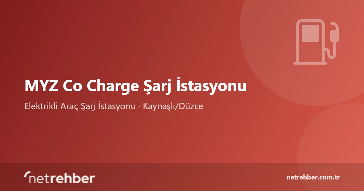 MYZ Co Charge Şarj İstasyonu kapak görseli