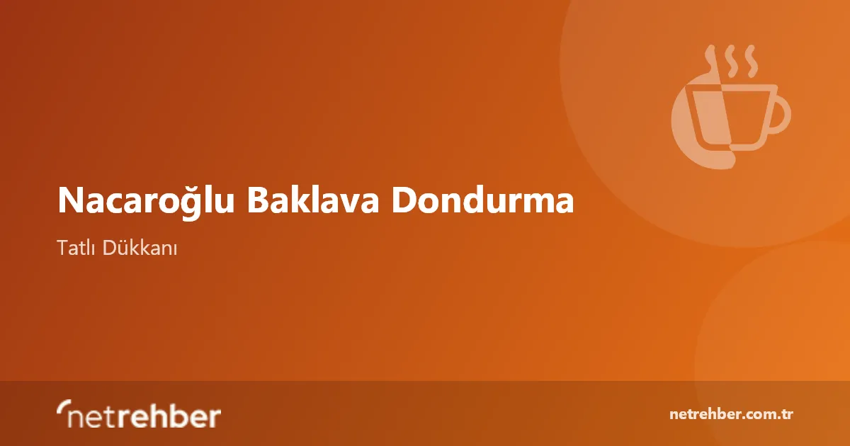 Nacaroğlu Baklava Dondurma kapak görseli