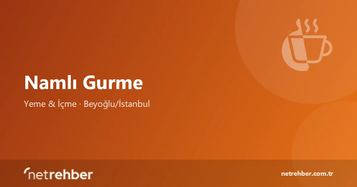 Namlı Gurme kapak görseli