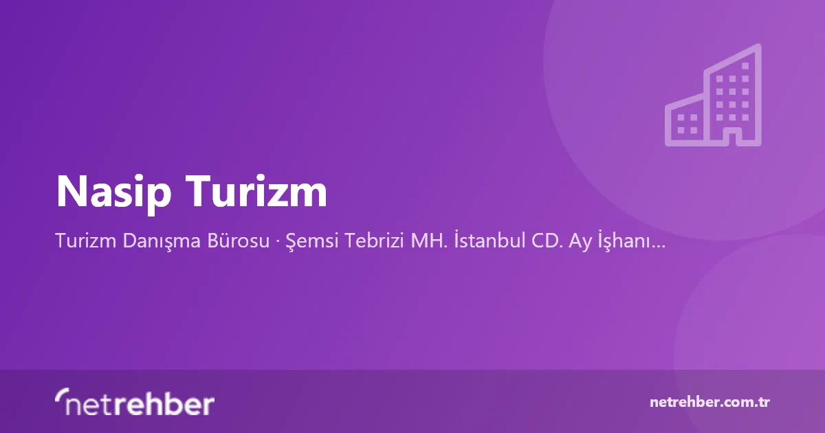 Nasip Turizm kapak görseli