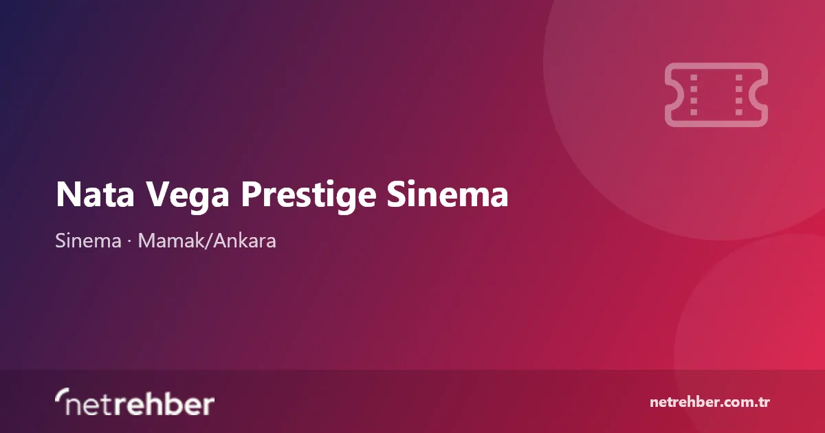 Nata Vega Prestige Sinema kapak görseli
