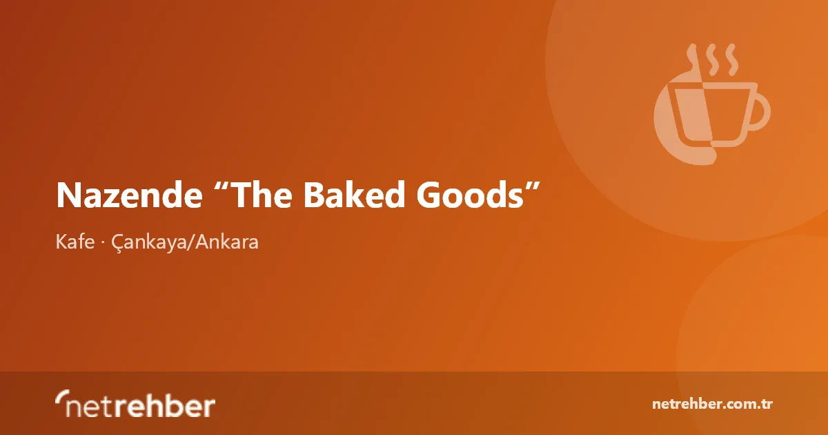 Nazende “The Baked Goods” kapak görseli