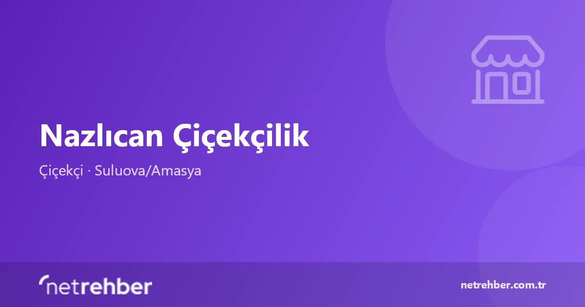 Nazlıcan Çiçekçilik kapak görseli