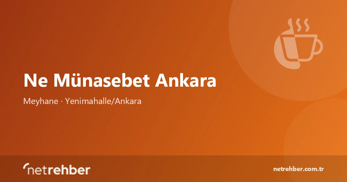 Ne Münasebet Ankara kapak görseli