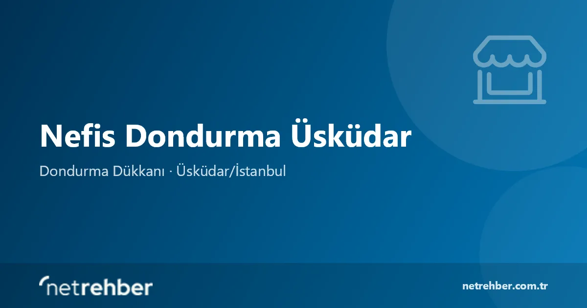 Nefis Dondurma Üsküdar kapak görseli
