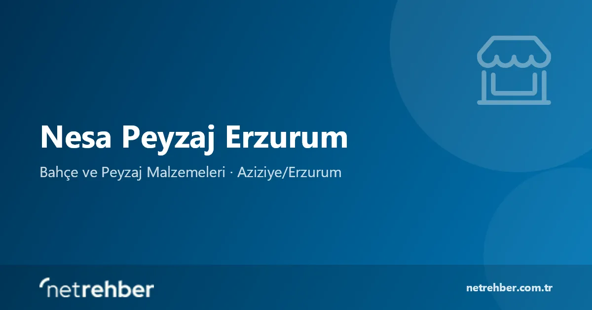 Nesa Peyzaj Erzurum kapak görseli