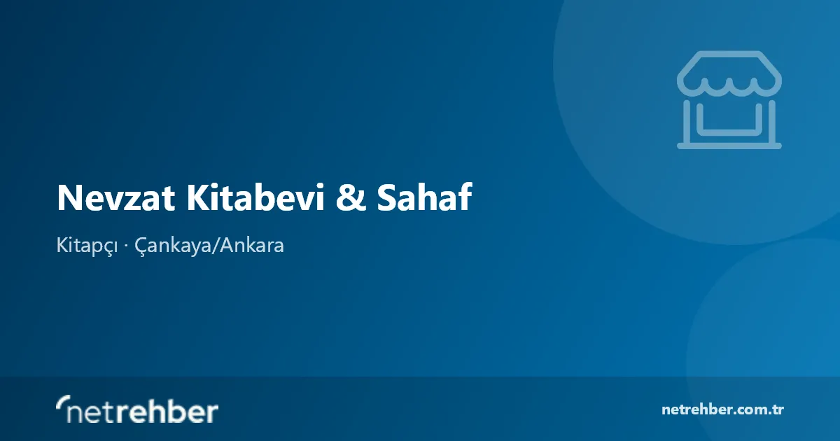 Nevzat Kitabevi & Sahaf kapak görseli