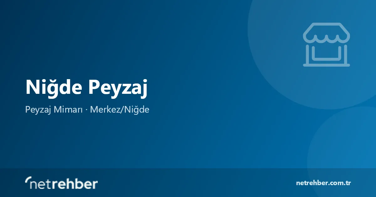Niğde Peyzaj kapak görseli