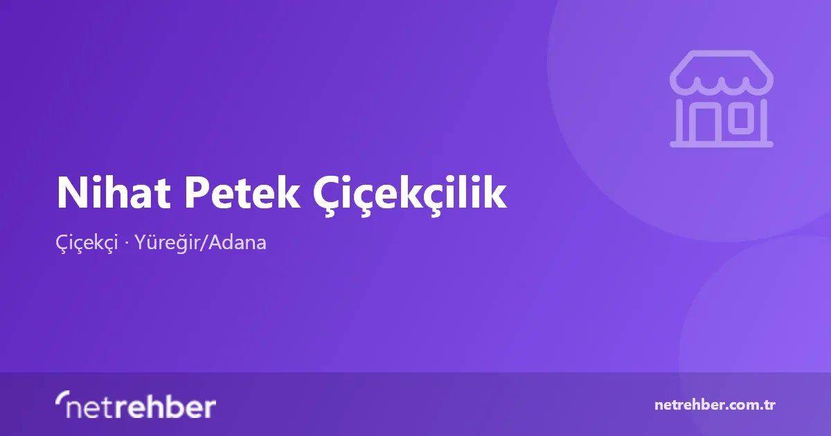Nihat Petek Çiçekçilik kapak görseli