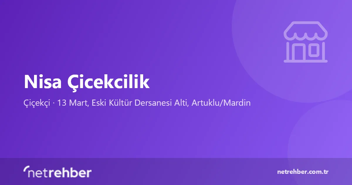 Nisa Çicekcilik kapak görseli