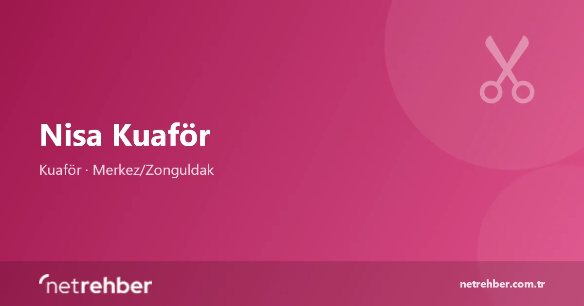 Nisa Kuaför kapak görseli
