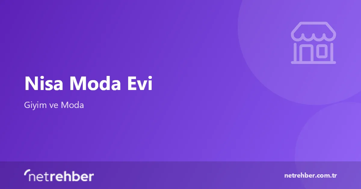 Nisa Moda Evi kapak görseli