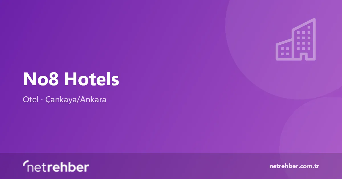 No8 Hotels kapak görseli