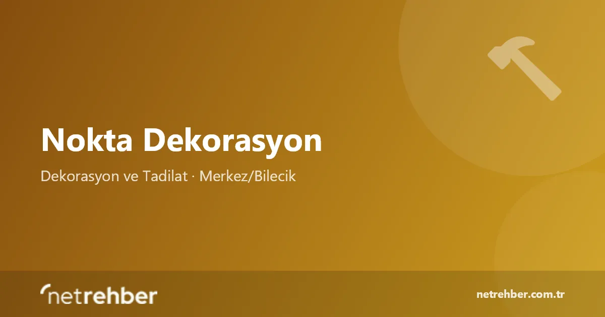 Nokta Dekorasyon kapak görseli
