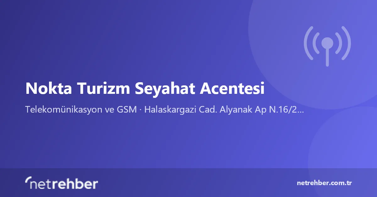 Nokta Turizm Seyahat Acentesi kapak görseli