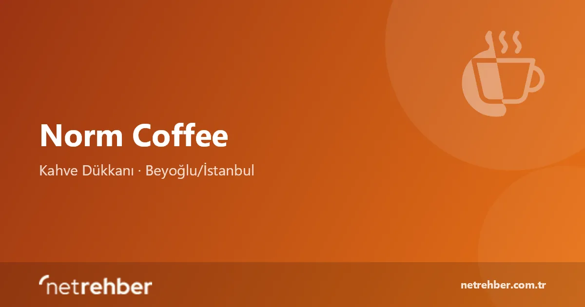Norm Coffee kapak görseli
