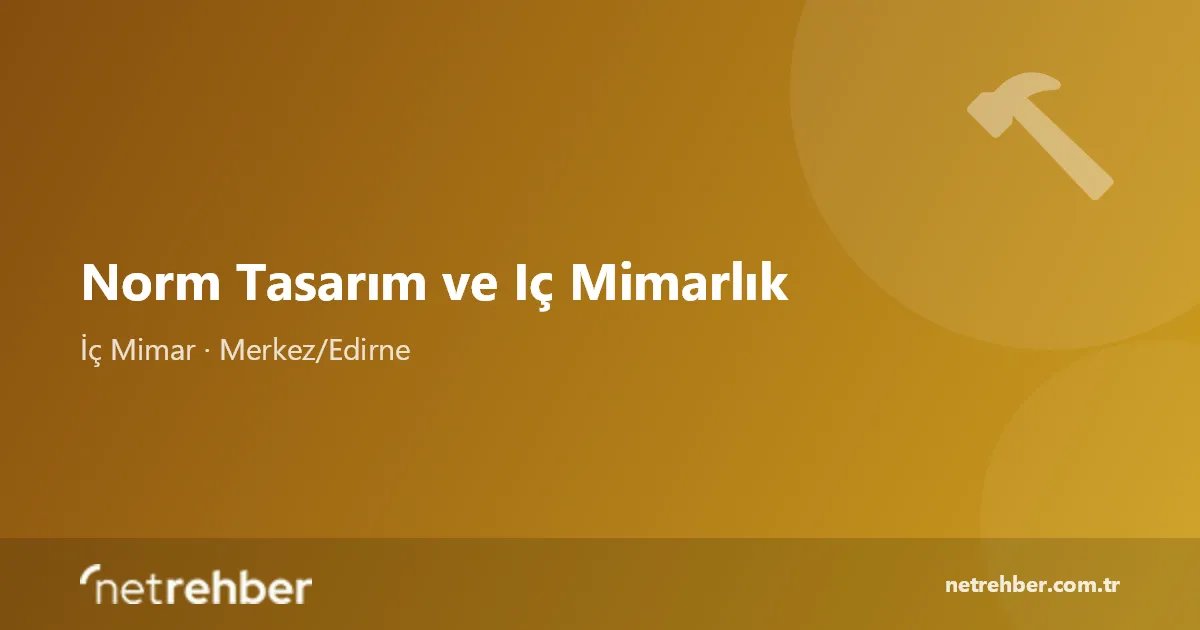 Norm Tasarım ve Iç Mimarlık kapak görseli