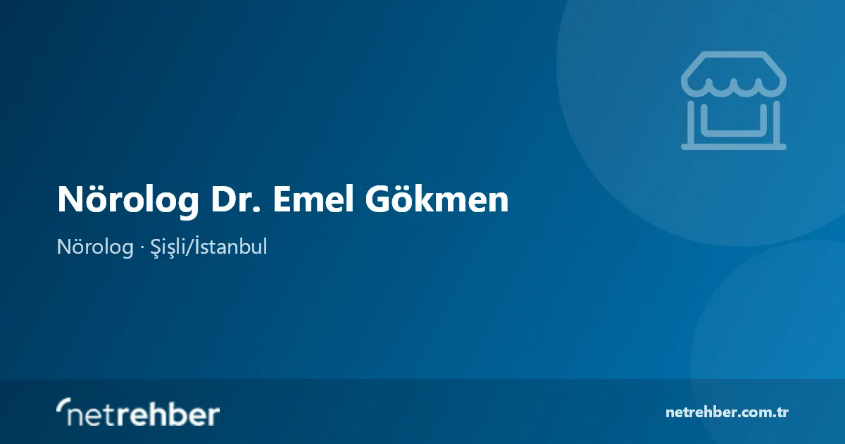 Nörolog Dr. Emel Gökmen kapak görseli