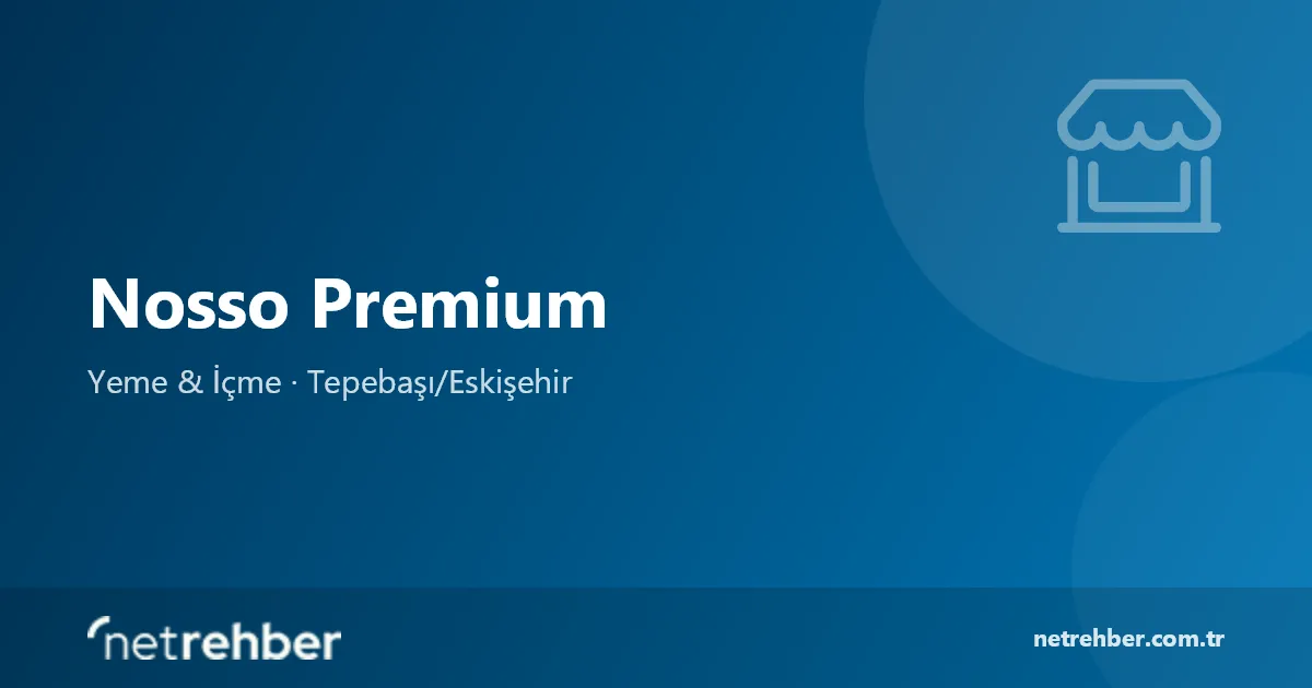 Nosso Premium kapak görseli