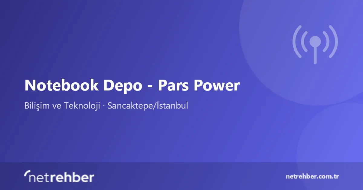 Notebook Depo - Pars Power kapak görseli