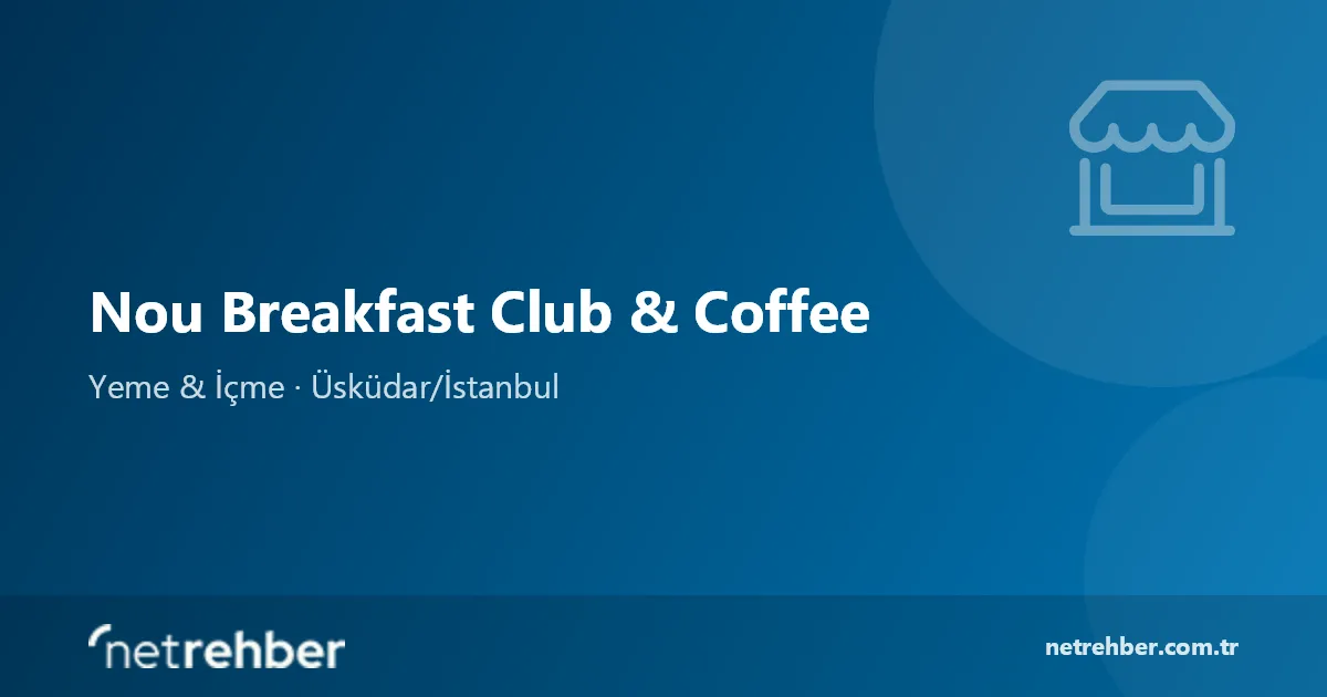 Nou Breakfast Club & Coffee kapak görseli