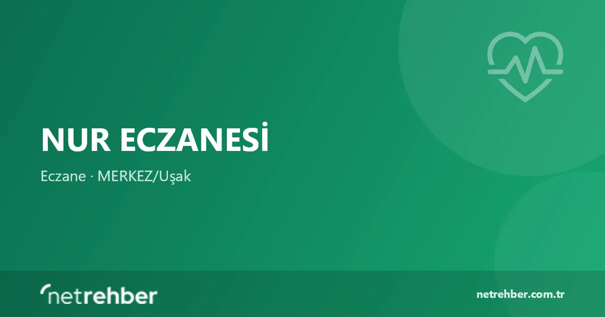 Nur Eczanesi kapak görseli