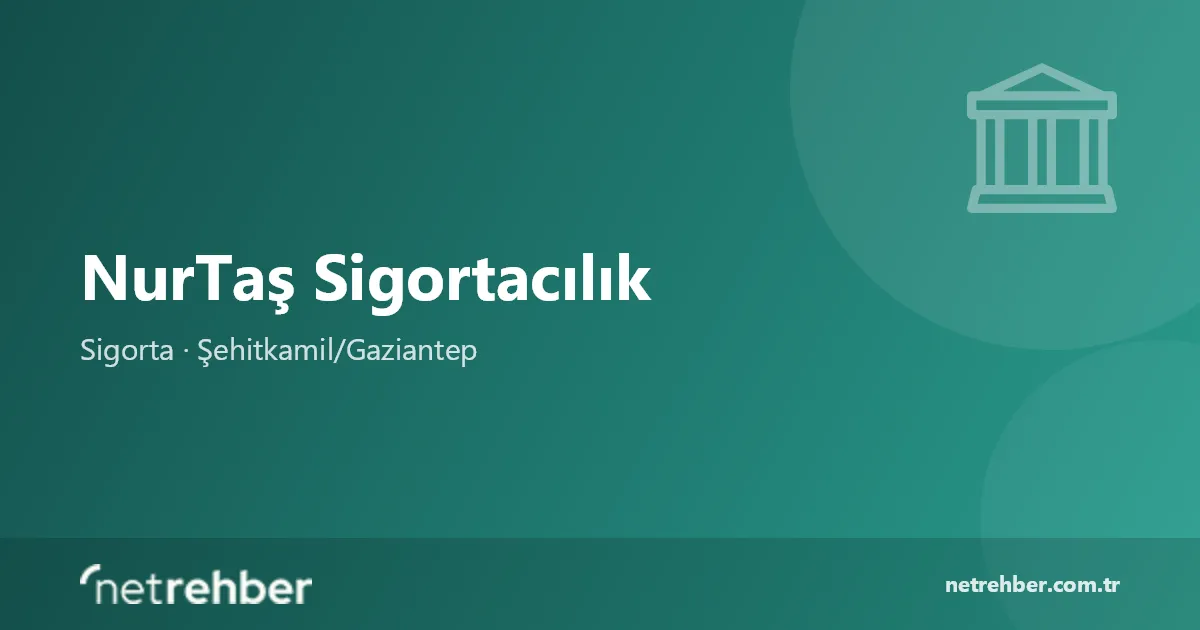 NurTaş Sigortacılık kapak görseli