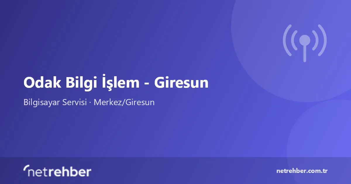 Odak Bilgi İşlem - Giresun kapak görseli