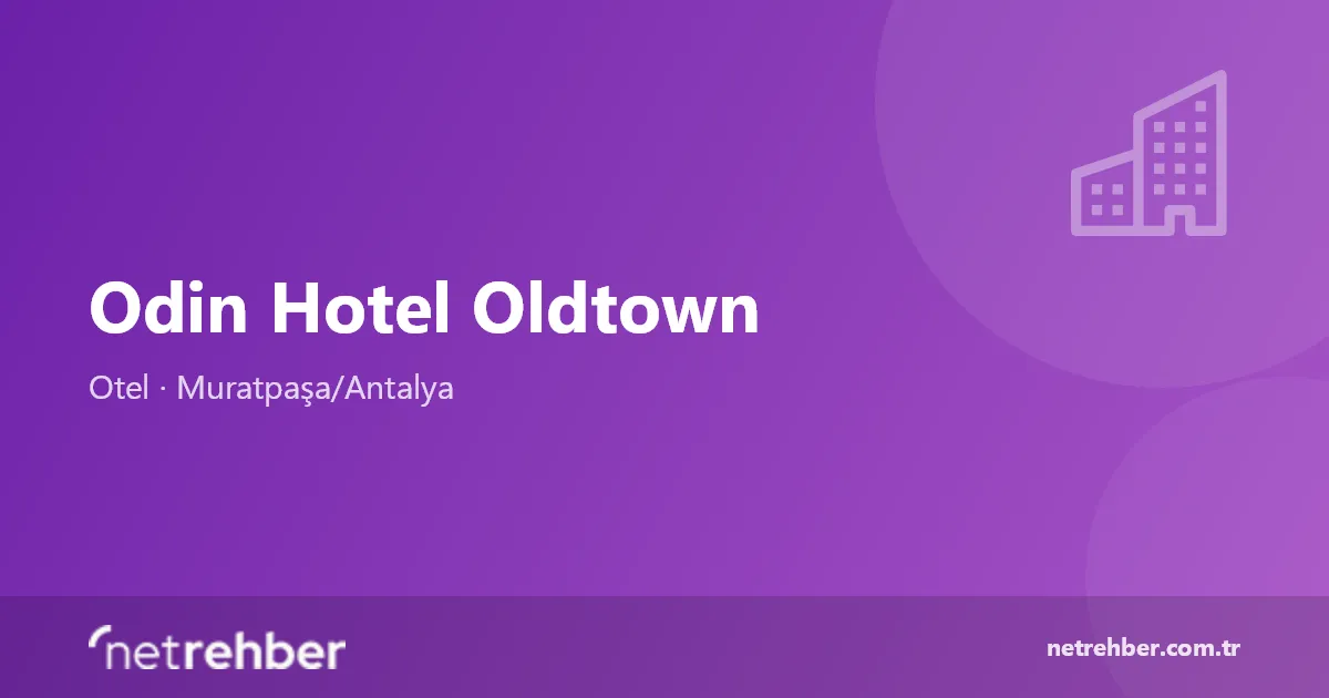 Odin Hotel Oldtown kapak görseli