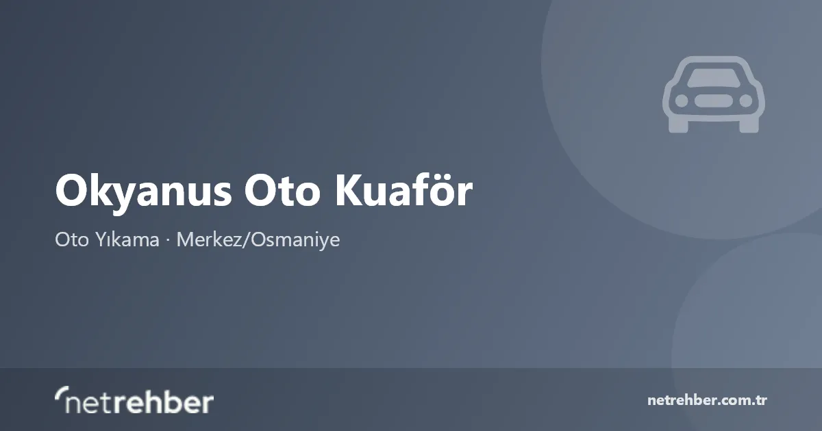 Okyanus Oto Kuaför kapak görseli