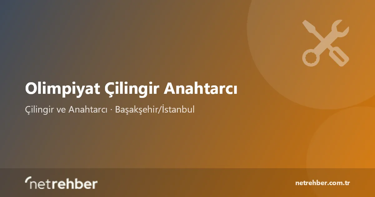 Olimpiyat Çilingir Anahtarcı kapak görseli