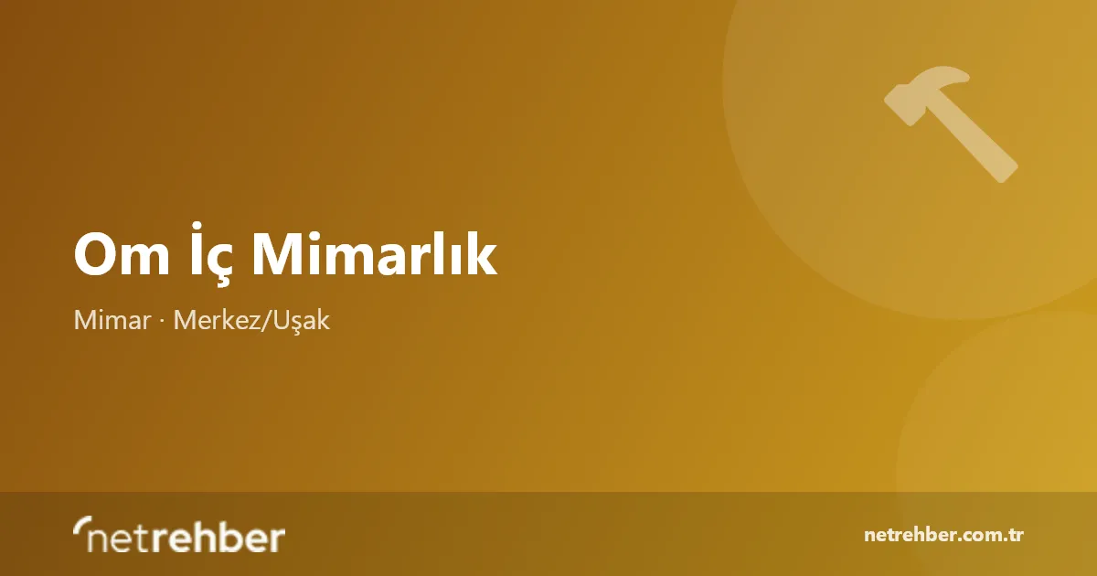 Om İç Mimarlık kapak görseli