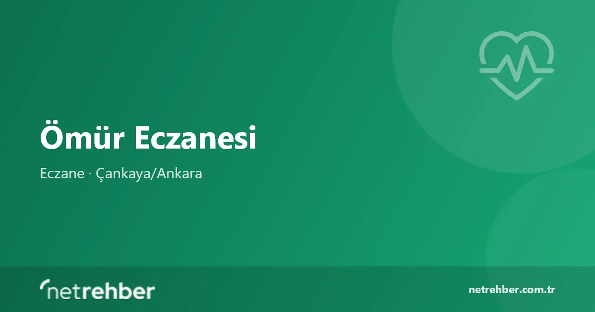 Ömür Eczanesi kapak görseli