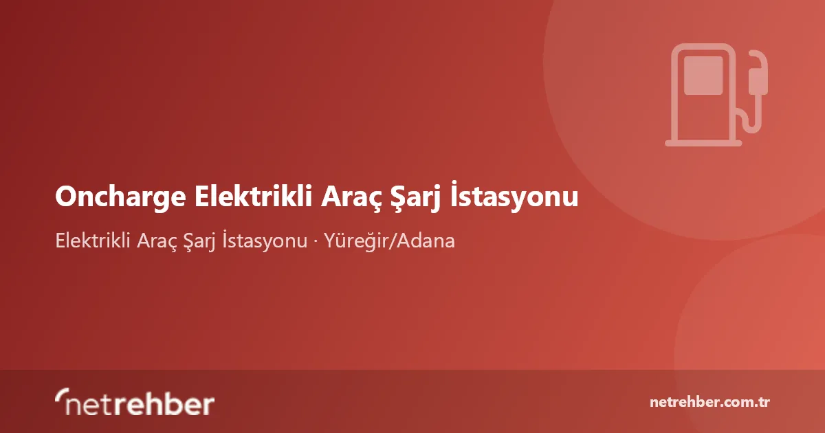 Oncharge Elektrikli Araç Şarj İstasyonu kapak görseli