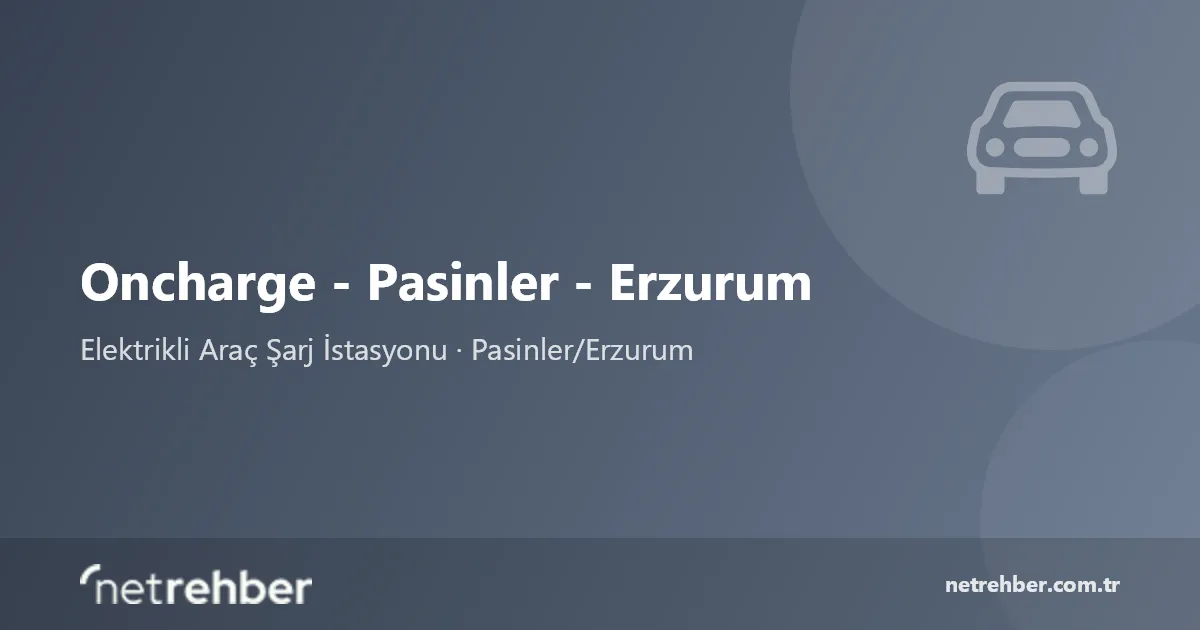 Oncharge - Pasinler - Erzurum kapak görseli
