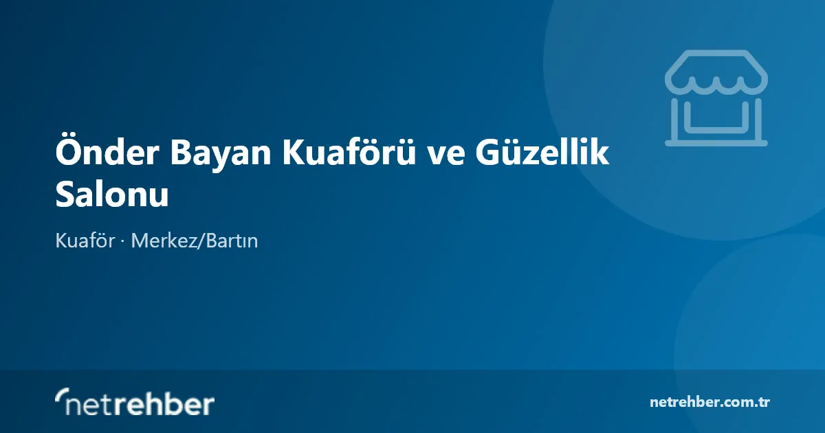 Önder Bayan Kuaförü ve Güzellik Salonu kapak görseli