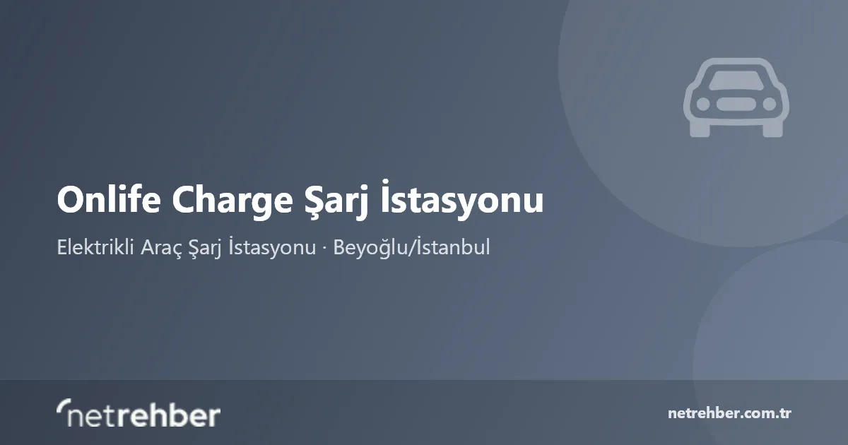 Onlife Charge Şarj İstasyonu kapak görseli