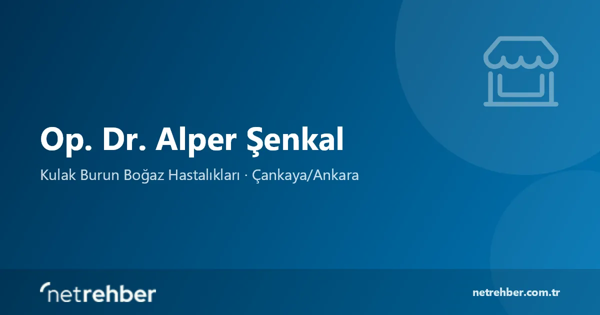 Op. Dr. Alper Şenkal kapak görseli