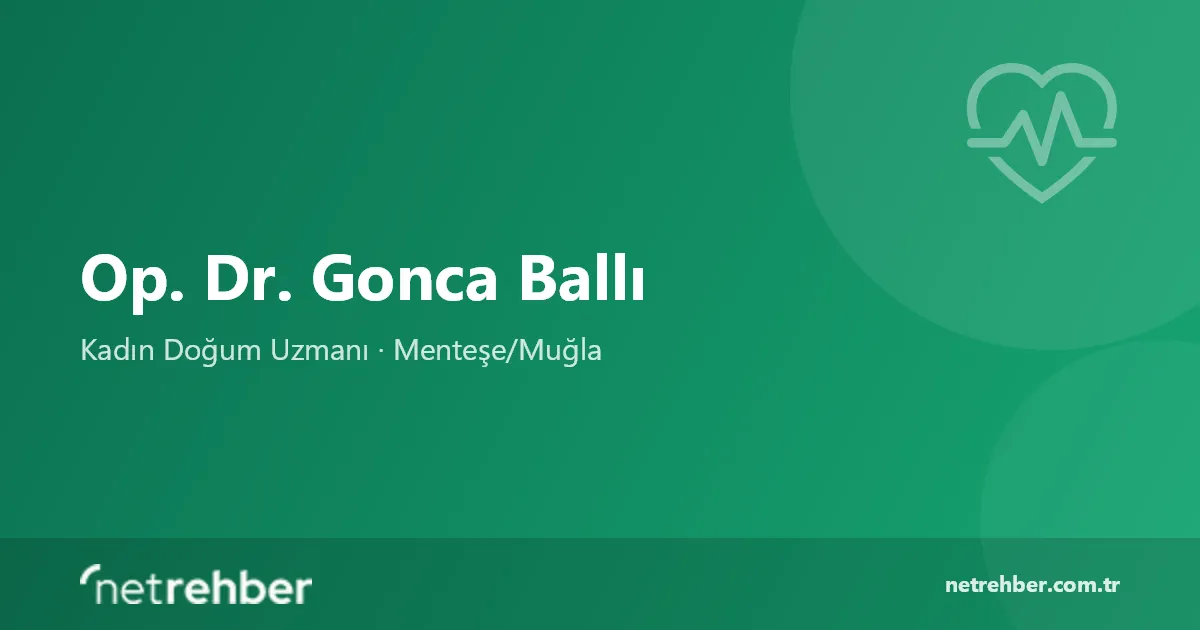 Op. Dr. Gonca Ballı kapak görseli