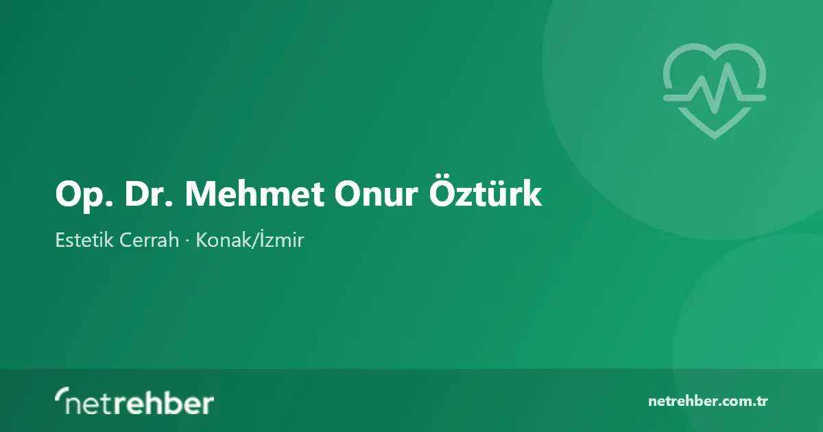 Op. Dr. Mehmet Onur Öztürk kapak görseli