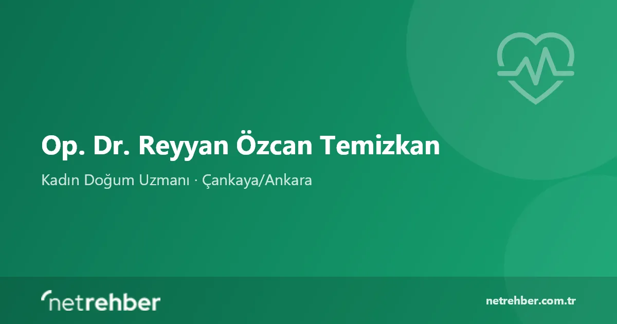 Op. Dr. Reyyan Özcan Temizkan kapak görseli