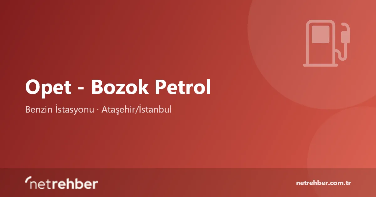 Opet - Bozok Petrol kapak görseli