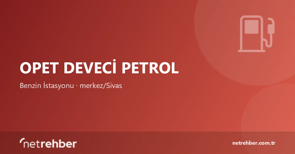 Opet Deveci Petrol kapak görseli