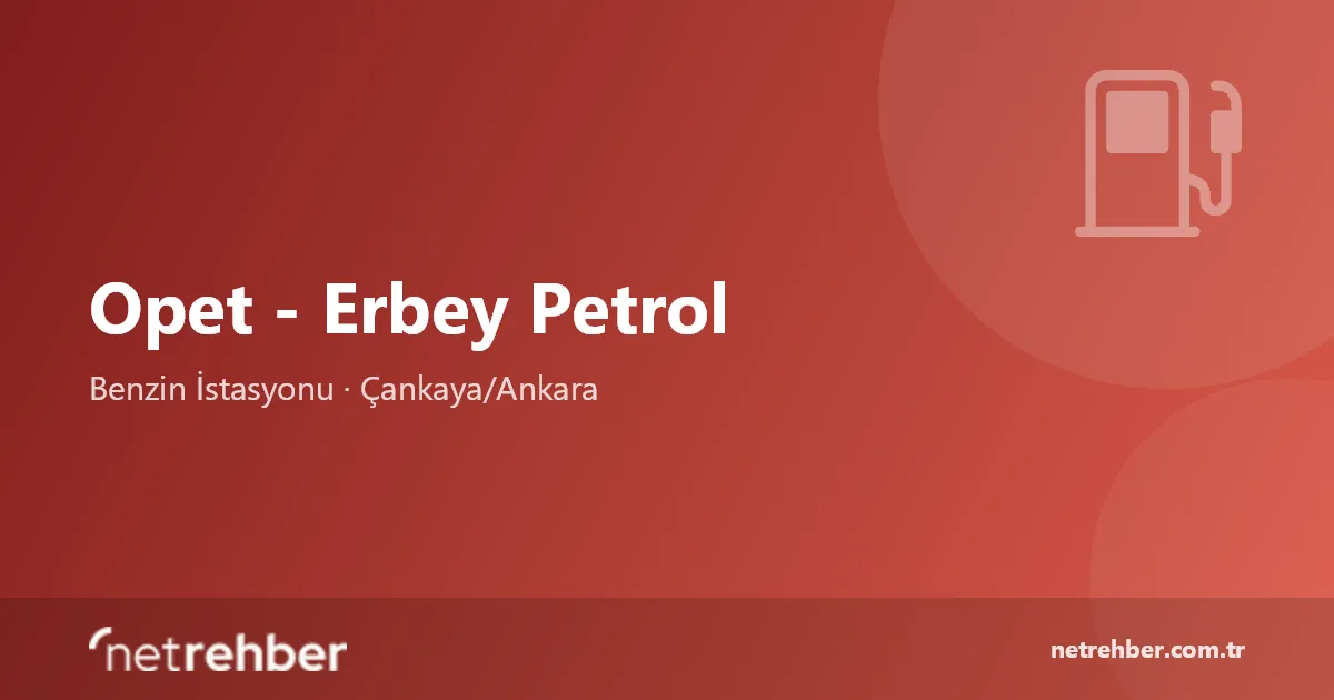 Opet - Erbey Petrol kapak görseli
