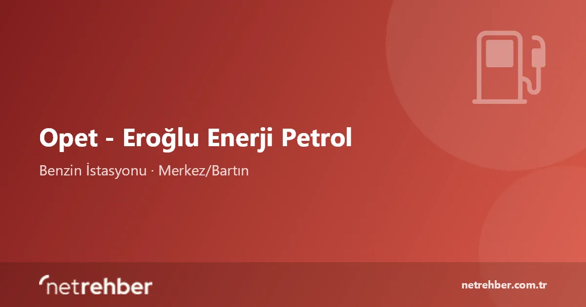Opet - Eroğlu Enerji Petrol kapak görseli