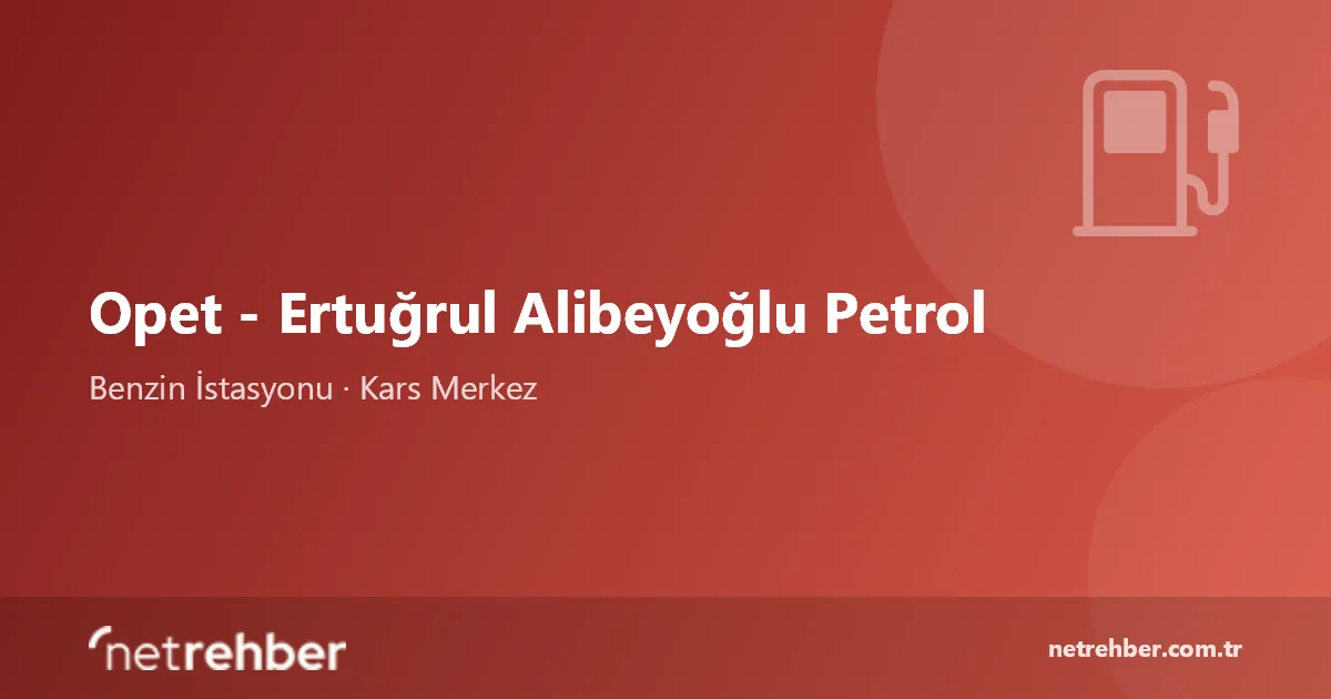 Opet - Ertuğrul Alibeyoğlu Petrol kapak görseli