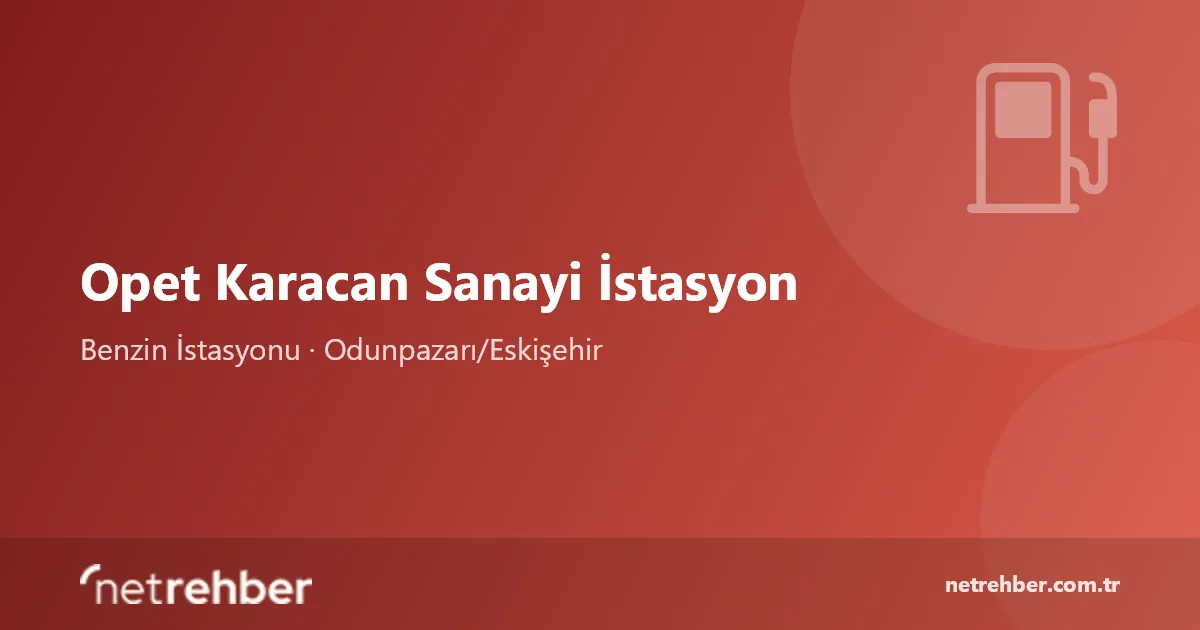 Opet Karacan Sanayi İstasyon kapak görseli