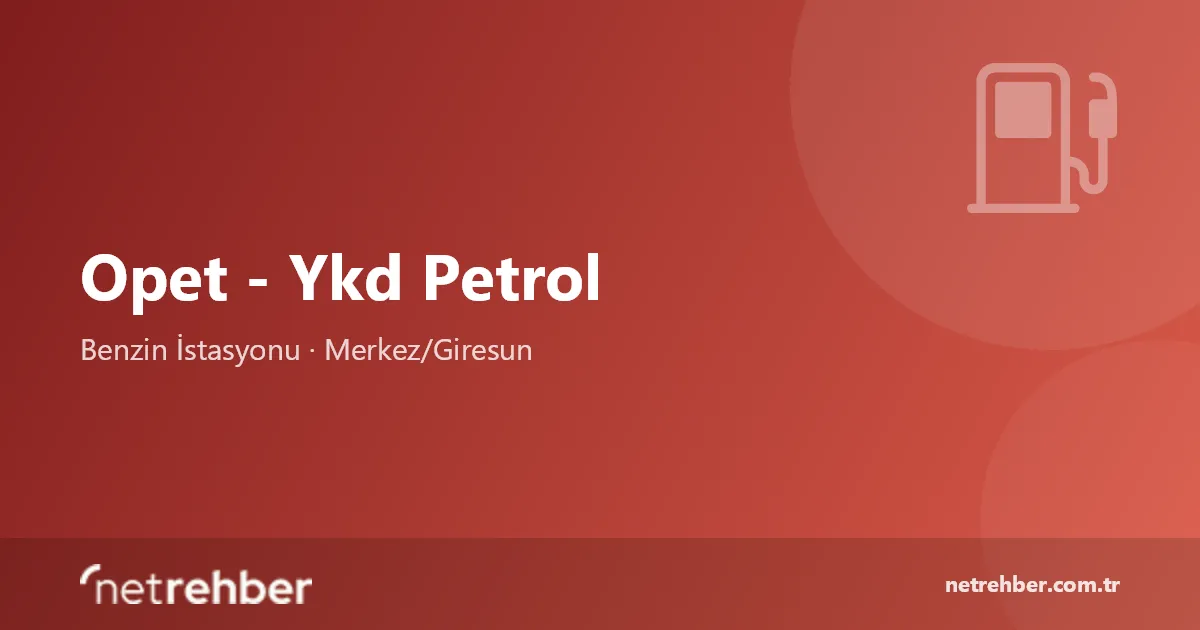 Opet - Ykd Petrol kapak görseli
